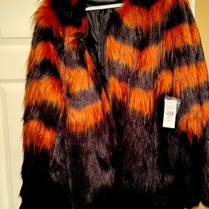 Faux fur coat